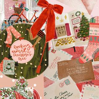 Red Christmas iPhone wallpaper