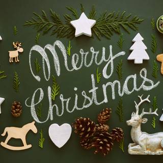 Preppy Christmas trees wallpaper