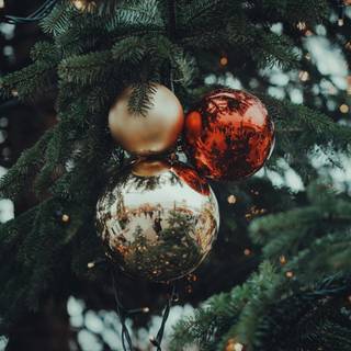 Red Christmas iPhone wallpaper