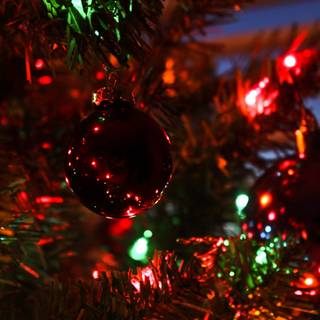 Red Christmas 4k wallpaper