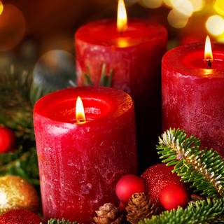 Red Christmas 4k wallpaper