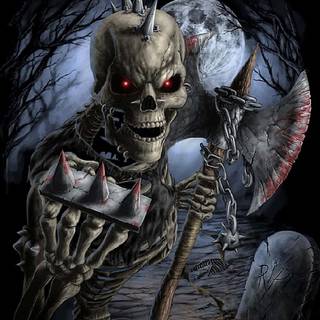 Skeleton warrior wallpaper