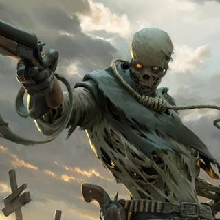 Skeleton warrior wallpaper