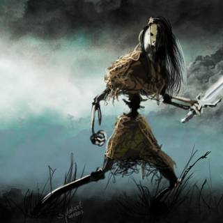 Skeleton warrior wallpaper