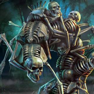 Skeleton warrior wallpaper