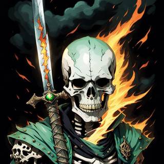 Skeleton warrior wallpaper
