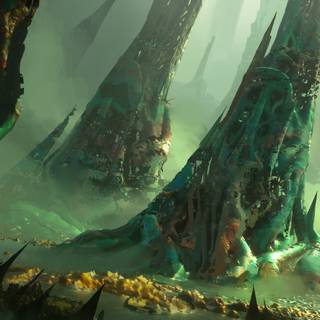 Green magic wallpaper