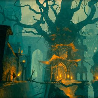 Green magic wallpaper