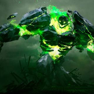 Green magic wallpaper