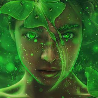 Green magic wallpaper