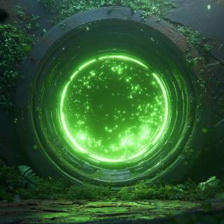 Green magic wallpaper