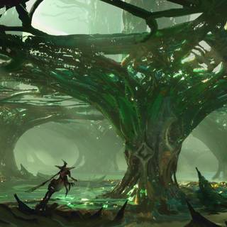 Green magic wallpaper