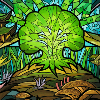 Green magic wallpaper