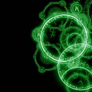 Green magic wallpaper