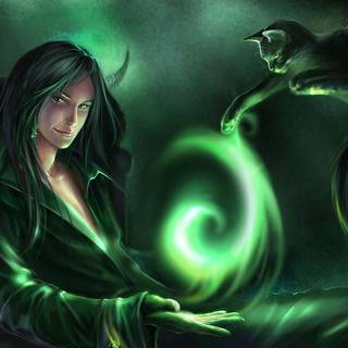 Green magic wallpaper