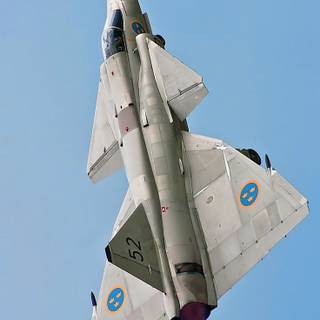 Saab 37 Viggen phone wallpaper