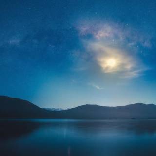 Black and blue clean desktop wallpaper