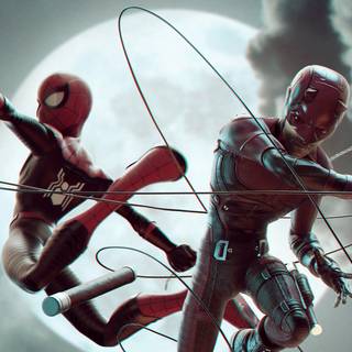 Daredevil and Spider-Man wallpaper