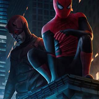 Daredevil and Spider-Man wallpaper