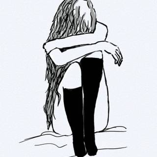 Sad drawings wallpaper