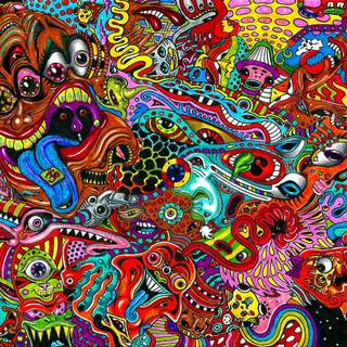 Psychedelic 4k wallpaper