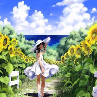 Sunflower laptop wallpaper