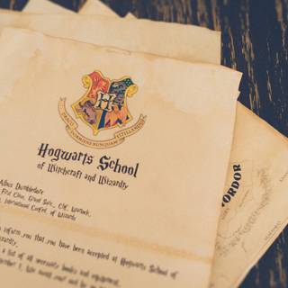 Hogwarts letter wallpaper