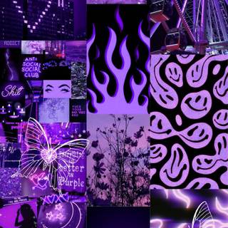 Purple and black aesthetic wallpaper