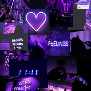 Purple and black aesthetic wallpaper