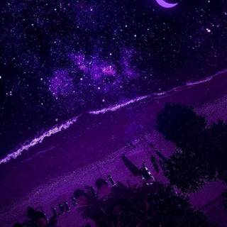 Purple and black aesthetic wallpaper