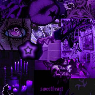 Purple and black aesthetic wallpaper