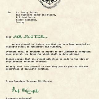 Hogwarts letter wallpaper