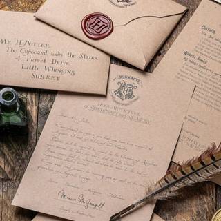 Hogwarts letter wallpaper