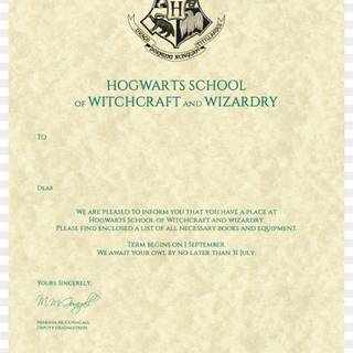 Hogwarts letter wallpaper