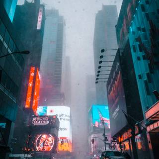 Winter New York City 4k wallpaper