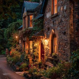 Autumn cottagecore HD wallpaper