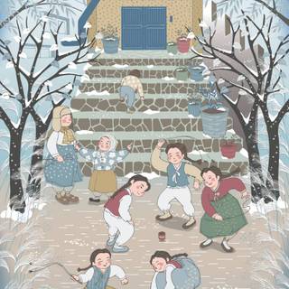 Winter art phone wallpaper