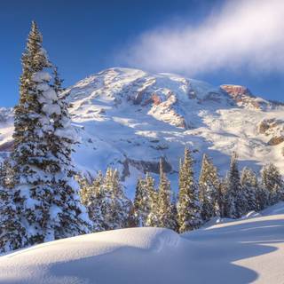 Winter landscape computer wallpaper