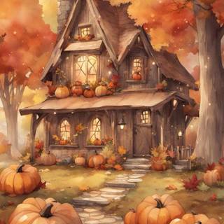 Autumn cottagecore HD wallpaper