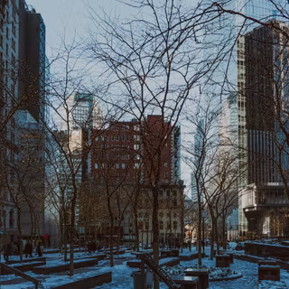 Winter New York City 4k wallpaper