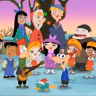 Phineas and Ferb Christmas wallpaper