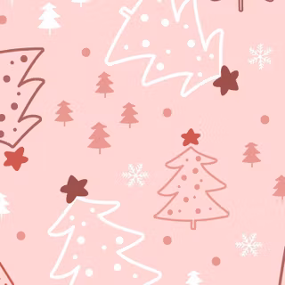 Soft pink Christmas wallpaper