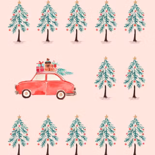 Pink and red Christmas wallpaper