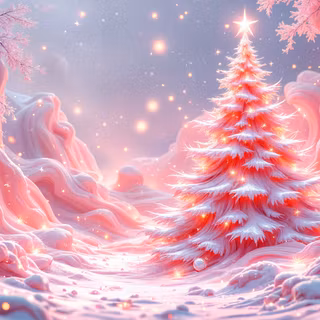 Pink Christmas 4k wallpaper