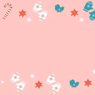 Pink and red Christmas wallpaper