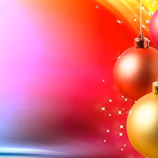 Pink and red Christmas wallpaper