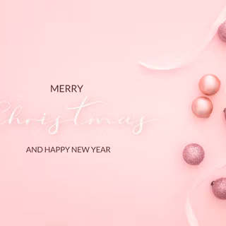 Pink Christmas 4k wallpaper