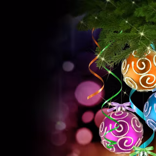 Pink Christmas 4k wallpaper