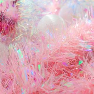 Pink Christmas 4k wallpaper