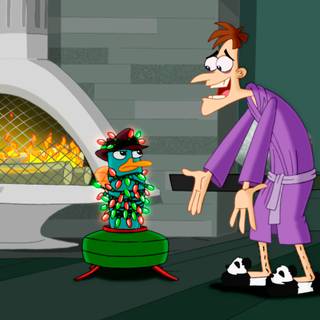 Phineas and Ferb Christmas wallpaper